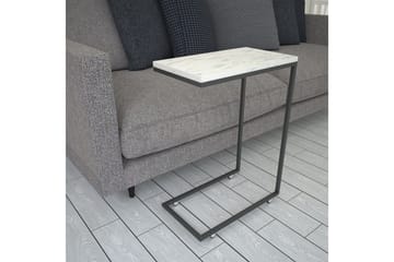 Maddeson Sidobord 46 cm - Svart/Vit - Möbler - Vardagsrum - Soffbord & vardagsrumsbord - Sidobord & lampbord