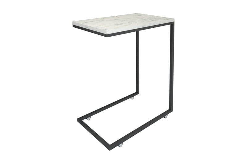 Maddeson Sidobord 46 cm - Svart/Vit - Möbler - Vardagsrum - Soffbord & vardagsrumsbord - Sidobord & lampbord