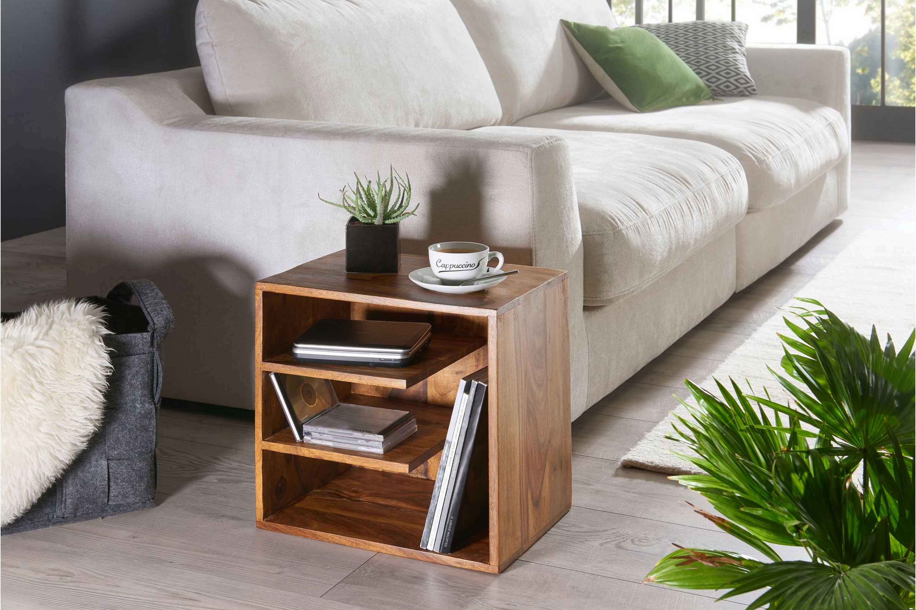 madelinn sidobord 43 cm brun -