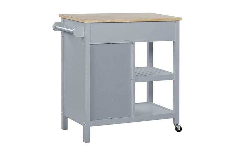 Manesseno Serveringsvagn 80 cm - Grå - Möbler - Vardagsrum - Soffbord & vardagsrumsbord - Sidobord & lampbord