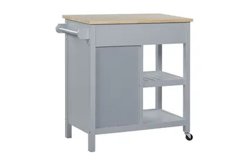 Manesseno Serveringsvagn 80 cm - Grå - Möbler - Vardagsrum - Soffbord & vardagsrumsbord - Sidobord & lampbord
