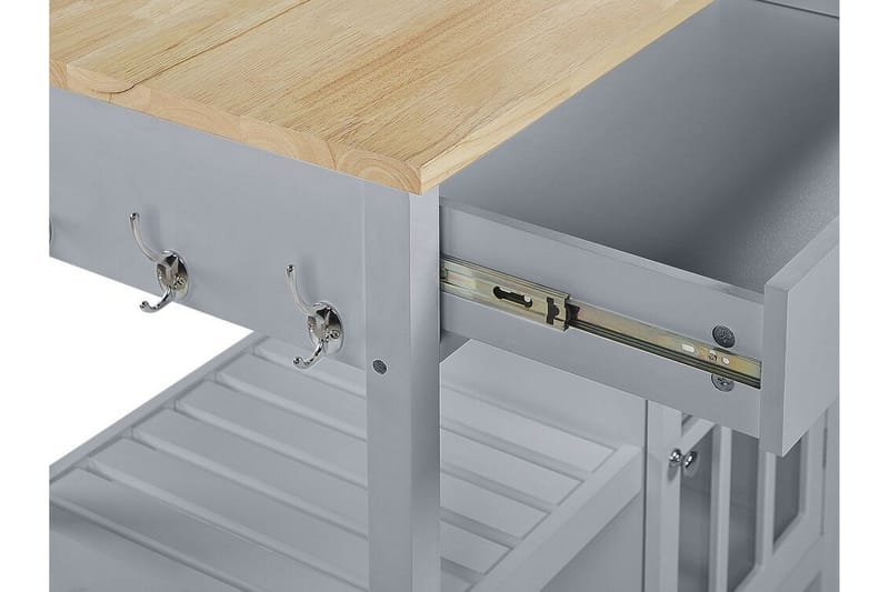 Manesseno Serveringsvagn 80 cm - Grå - Möbler - Vardagsrum - Soffbord & vardagsrumsbord - Sidobord & lampbord