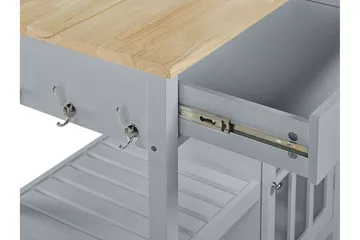 Manesseno Serveringsvagn 80 cm - Grå - Möbler - Vardagsrum - Soffbord & vardagsrumsbord - Sidobord & lampbord