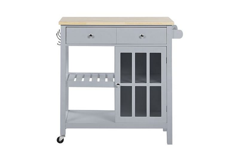 Manesseno Serveringsvagn 80 cm - Grå - Möbler - Vardagsrum - Soffbord & vardagsrumsbord - Sidobord & lampbord