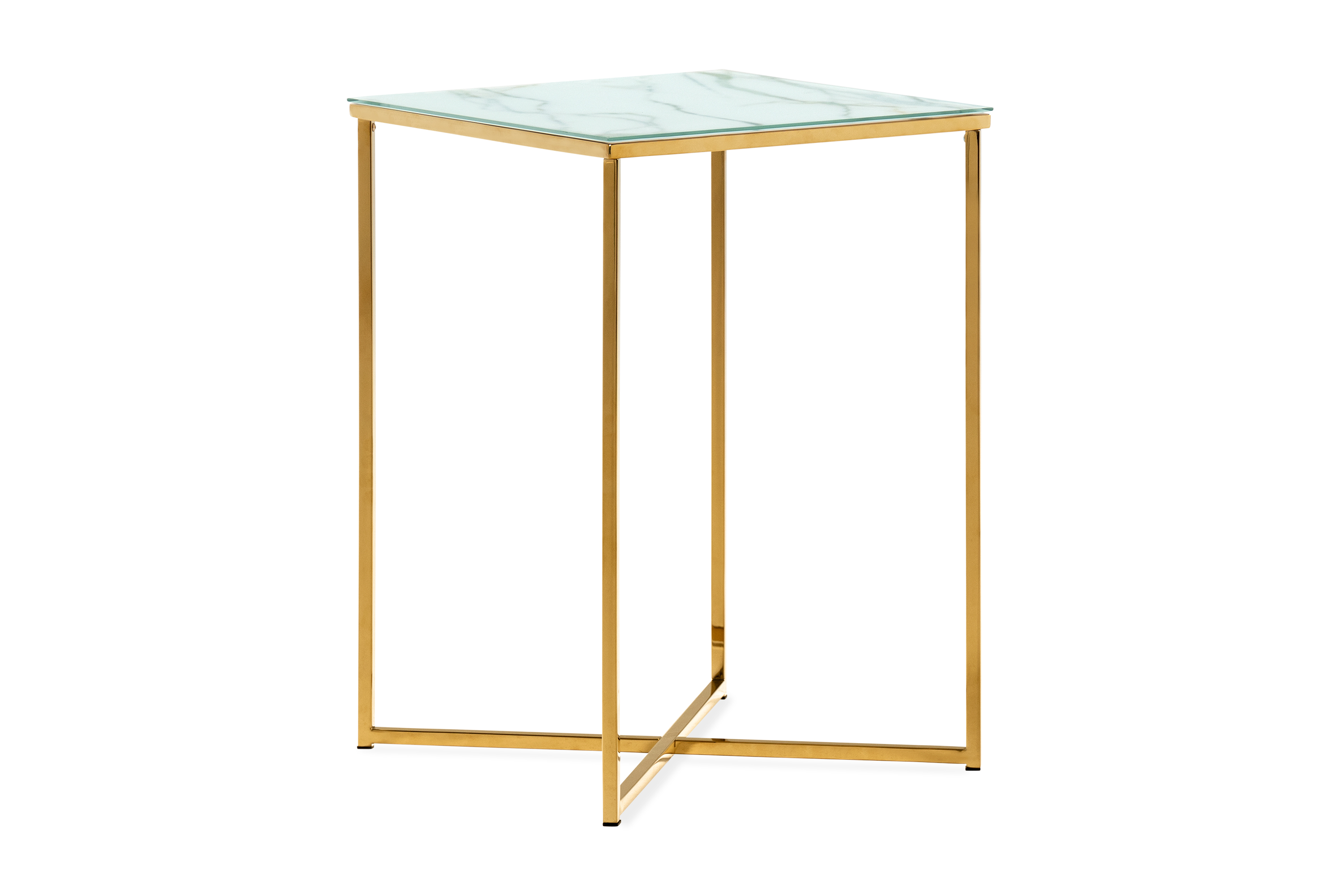 matador sidobord 45 vit/mässing -