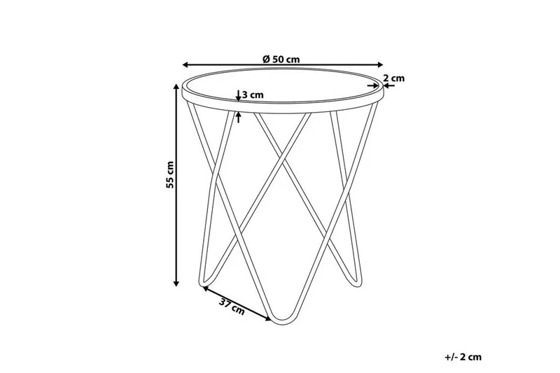 Meerah Sidobord - Vit - Möbler - Vardagsrum - Soffbord & vardagsrumsbord - Sidobord & lampbord