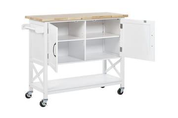Melesse Serveringsvagn 102 cm - Vit - Möbler - Vardagsrum - Soffbord & vardagsrumsbord - Sidobord & lampbord