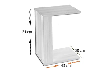 Mellberg Sidobord - Vit - Möbler - Vardagsrum - Soffbord & vardagsrumsbord - Sidobord & lampbord