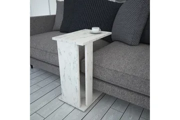 Mellberg Sidobord - Vit/Marmor - Möbler - Vardagsrum - Soffbord & vardagsrumsbord - Sidobord & lampbord