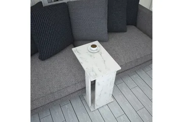 Mellberg Sidobord - Vit/Marmor - Möbler - Vardagsrum - Soffbord & vardagsrumsbord - Sidobord & lampbord