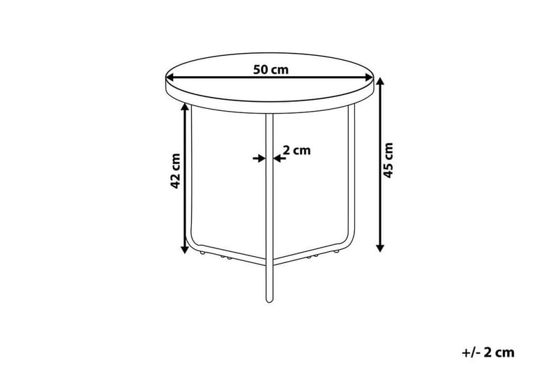 Melody S Sidobord 50 cm - Trä/Natur - Möbler - Vardagsrum - Soffbord & vardagsrumsbord - Sidobord & lampbord