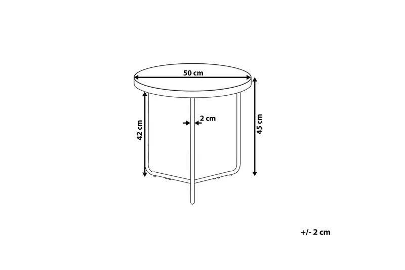 Melody S Sidobord 50 cm - Trä/Natur - Möbler - Vardagsrum - Soffbord & vardagsrumsbord - Sidobord & lampbord