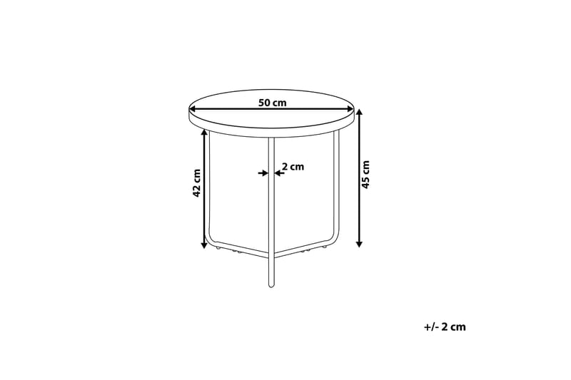 Melody S Sidobord 50 cm - Trä/Natur - Möbler - Vardagsrum - Soffbord & vardagsrumsbord - Sidobord & lampbord