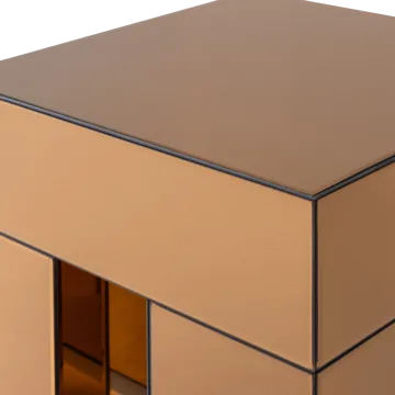 Sidobord Mirrox 45 cm - Brun - Möbler - Vardagsrum - Soffbord & vardagsrumsbord - Brickbord