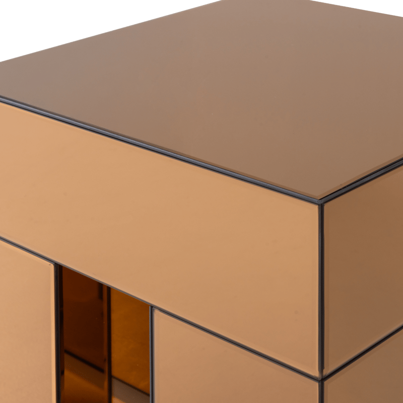 Sidobord Mirrox 45 cm - Brun - Möbler - Vardagsrum - Soffbord & vardagsrumsbord - Brickbord