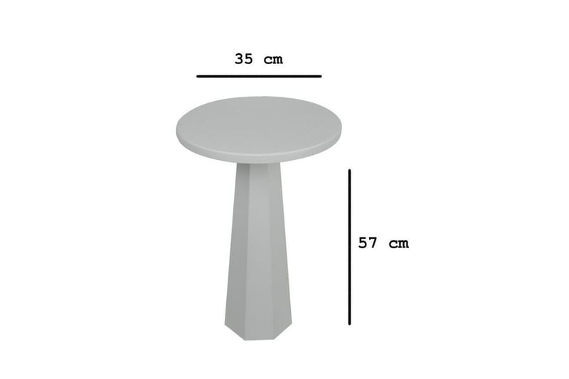 Sidobord Miu Vit - Vit - Möbler - Vardagsrum - Soffbord & vardagsrumsbord - Brickbord