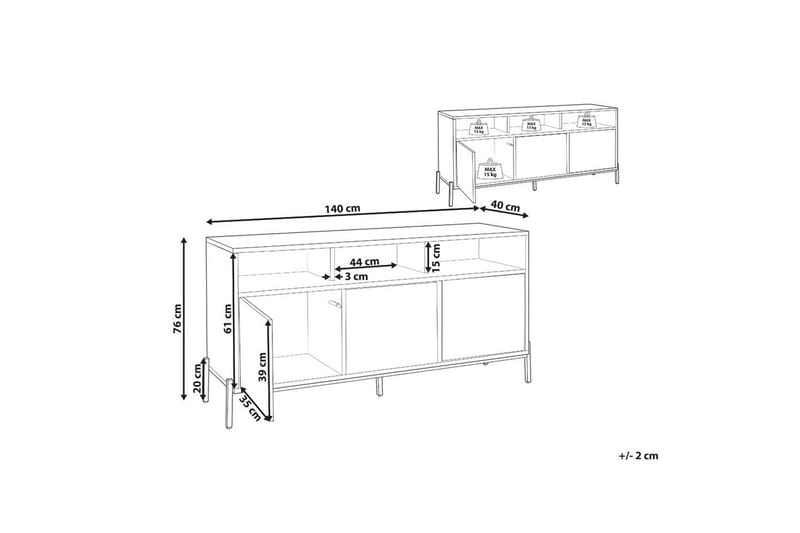 Sidobord Moines - Förvaring - Förvaringsmöbler - Skänkar & sideboards
