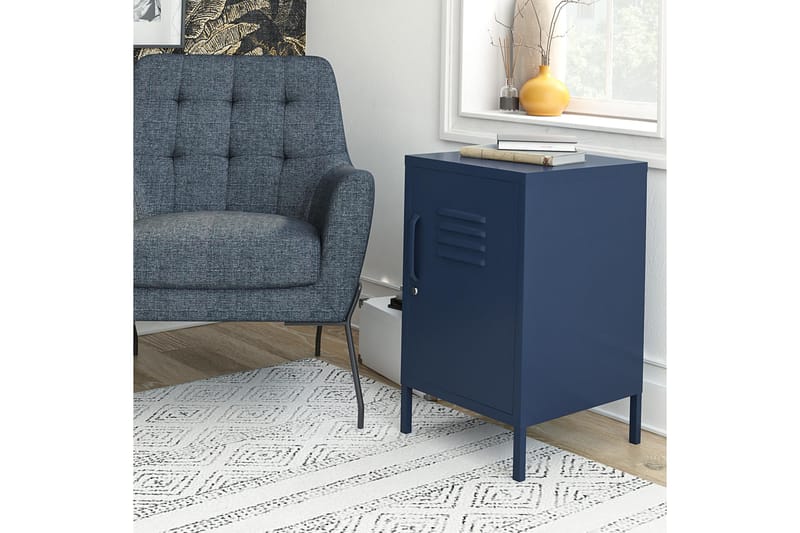 Moon Phases Sidobord 38x40 cm Blå - Dorel Home - Möbler - Vardagsrum - Soffbord & vardagsrumsbord - Sidobord & lampbord