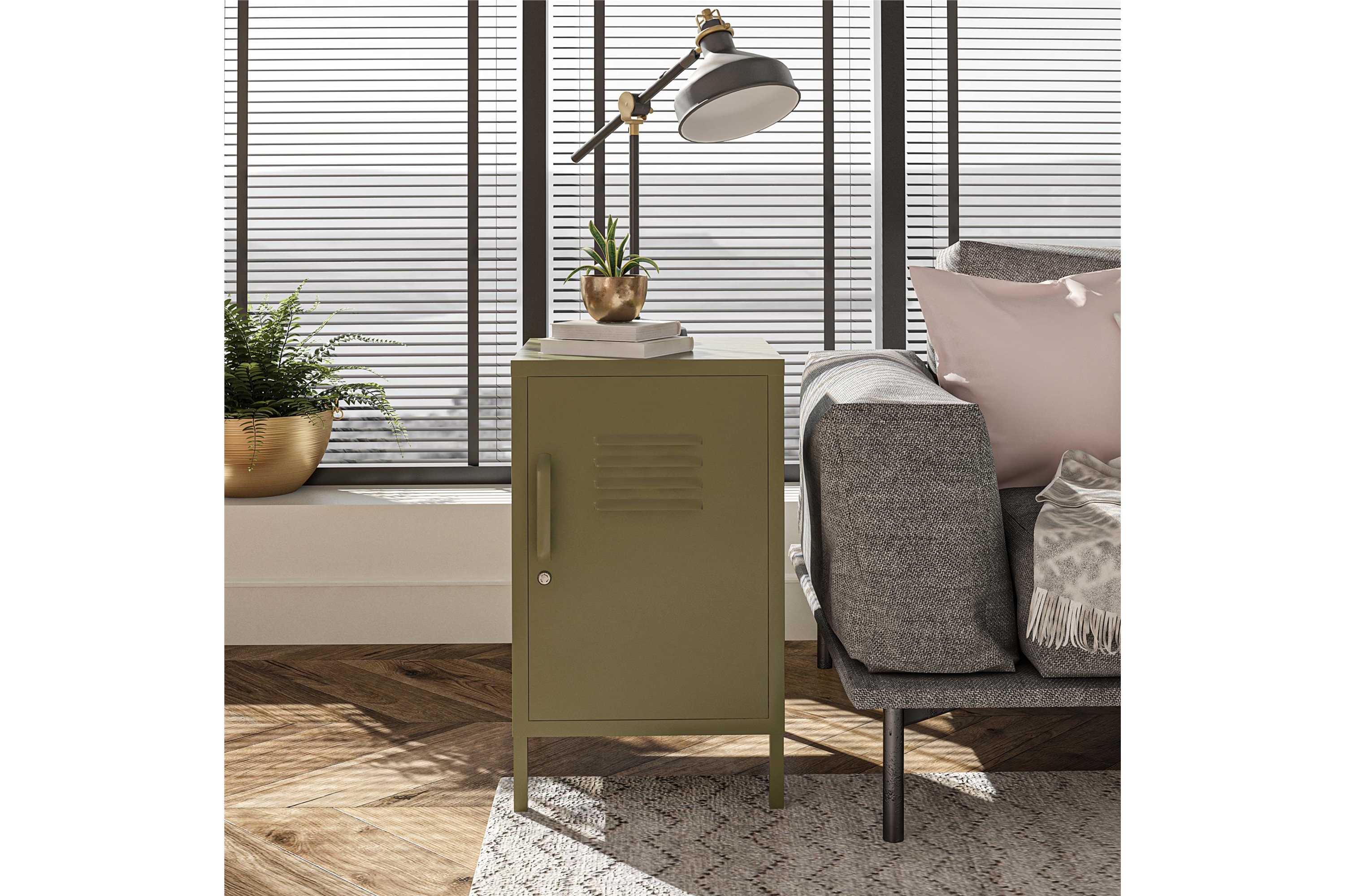 moriah  sidobord 38x40 cm olivgrön -
