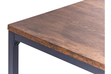 Sidobord mörkt trä med svart KENNER Black||Dark wood - M öbler - Vardagsrum - Soffbord & vardagsrumsbord - Brickbord