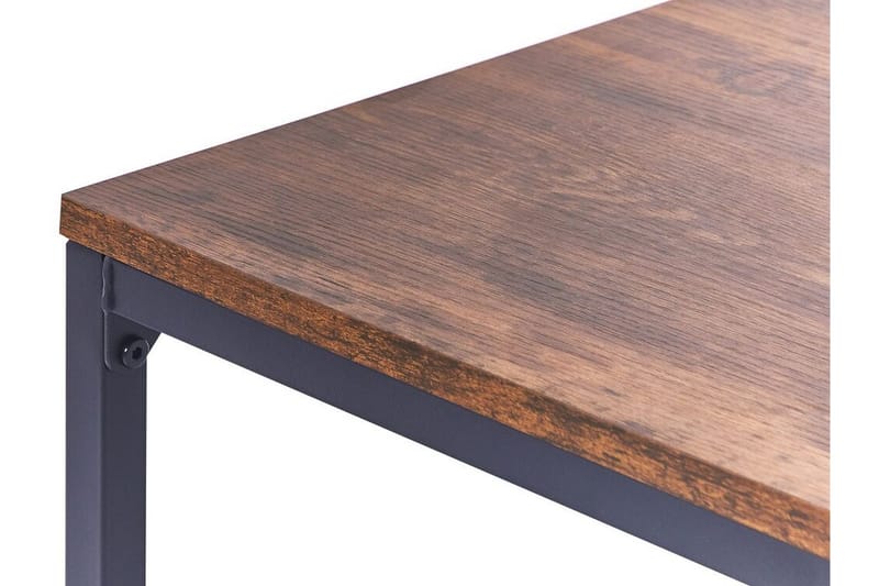 Sidobord mörkt trä med svart KENNER Black||Dark wood - Möbler - Vardagsrum - Soffbord & vardagsrumsbord - Brickbord