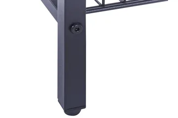 Sidobord mörkt trä med svart KENNER Black||Dark wood - Möbler - Vardagsrum - Soffbord & vardagsrumsbord - Brickbord