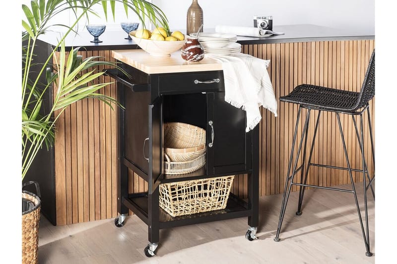 Mylove Serveringsvagn - Svart - Möbler - Vardagsrum - Soffbord & vardagsrumsbord - Sidobord & lampbord