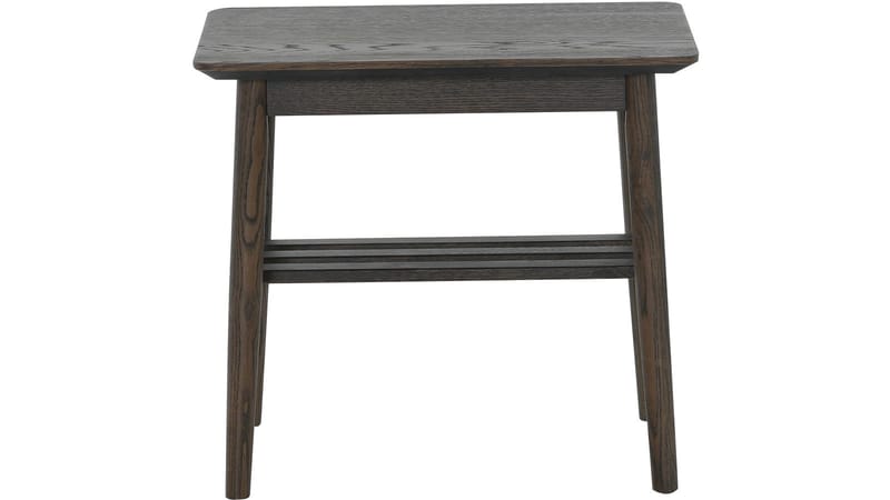 Sidobord Olsund med Hylla - Brun, vitpigmenterad - Möbler - Vardagsrum - Soffbord & vardagsrumsbord - Brickbord