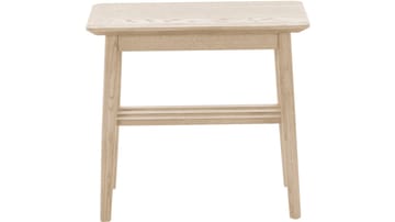 Sidobord Olsund med Hylla - Vitpigmenterad - Möbler - Vardagsrum - Soffbord & vardagsrumsbord - Brickbord