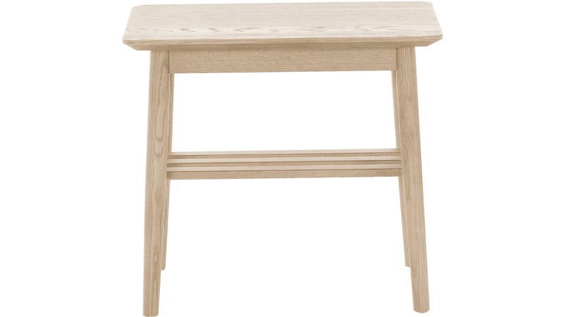 Sidobord Olsund med Hylla - Vitpigmenterad - Möbler - Vardagsrum - Soffbord & vardagsrumsbord - Brickbord