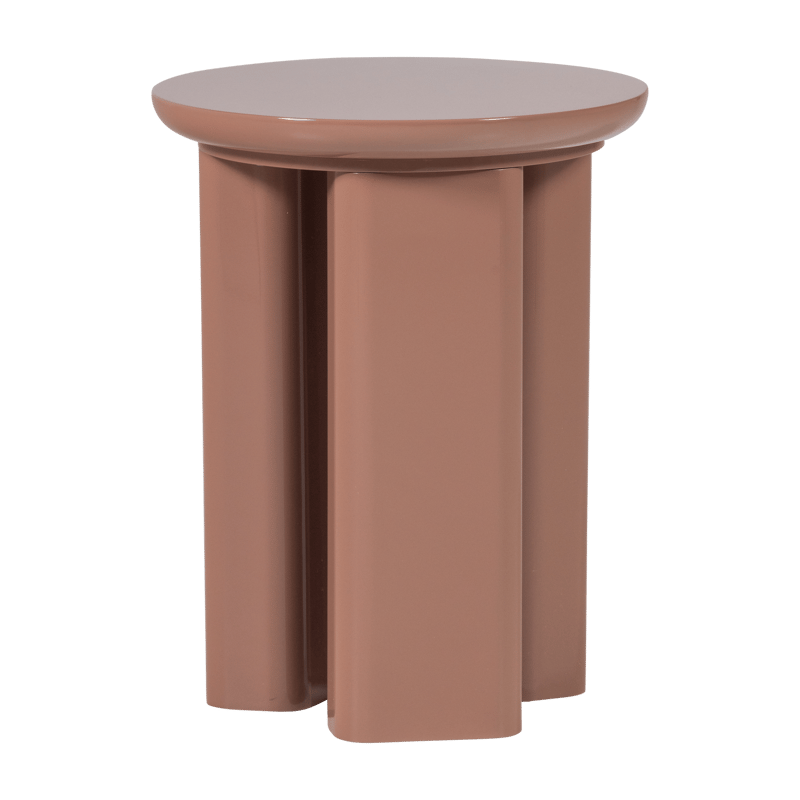 Sidobord Orivo 40 cm Rund, Gammalrosa