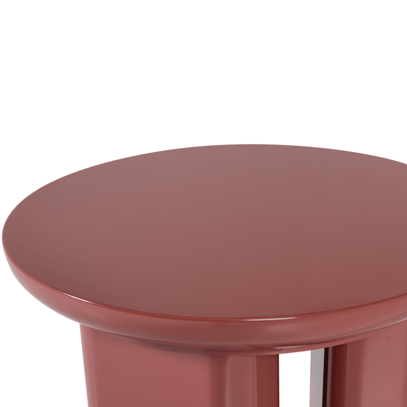 Sidobord Orivo 40 cm Rund - Röd/Rosa - Möbler - Vardagsrum - Soffbord & vardagsrumsbord - Brickbord
