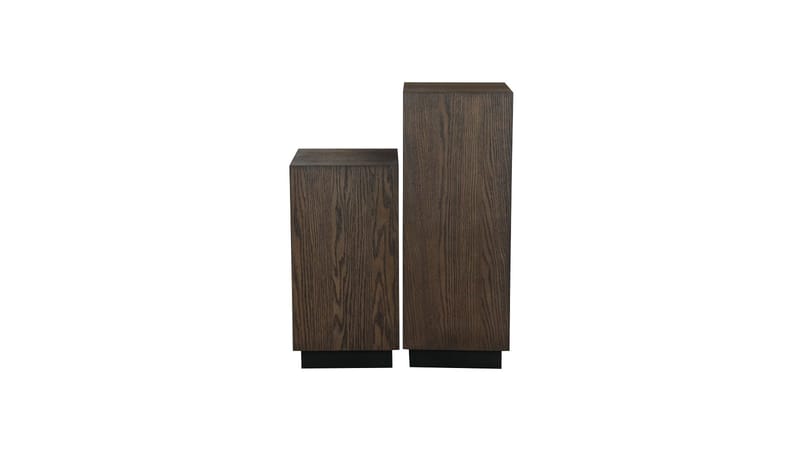 Piedestal Vargen 60 cm - Brunlackad ek - Möbler - Vardagsrum - Soffbord & vardagsrumsbord - Sidobord & lampbord - Piedestal & pelarbord