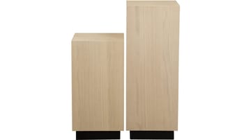 Piedestal Vargen 60 cm - Vitpigmenterad ek - Möbler - Vardagsrum - Soffbord & vardagsrumsbord - Sidobord & lampbord - Piedestal & pelarbord