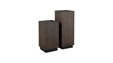 Piedestal Vargen 80 cm - Brunlackad ek - Möbler - Vardagsrum - Soffbord & vardagsrumsbord - Sidobord & lampbord - Piedestal & pelarbord