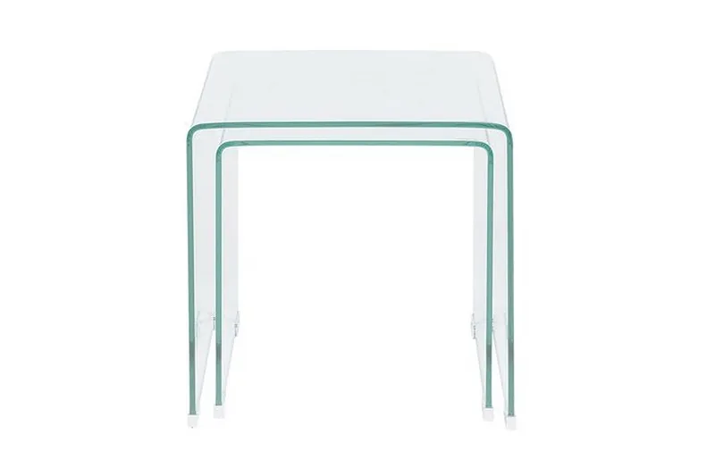 Prestina Sidobord 2-Pack - Transparent - Möbler - Vardagsrum - Soffbord & vardagsrumsbord - Sidobord & lampbord