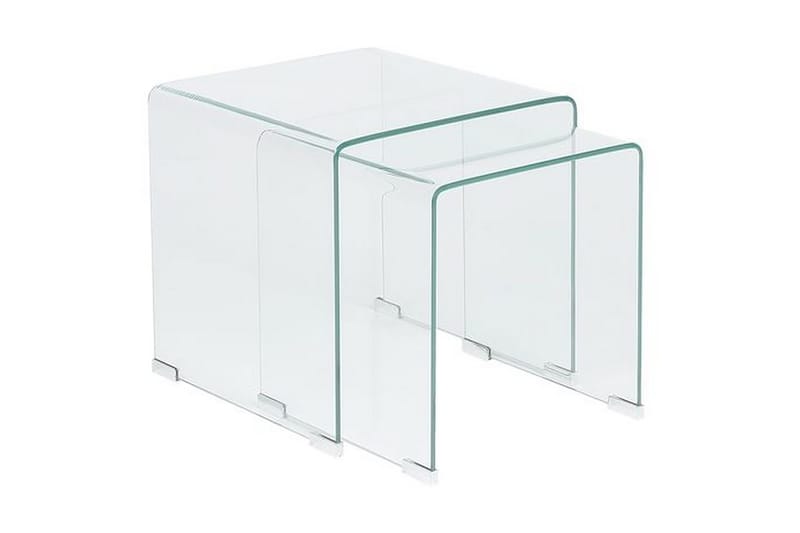 Prestina Sidobord 2-Pack - Transparent - Möbler - Vardagsrum - Soffbord & vardagsrumsbord - Sidobord & lampbord
