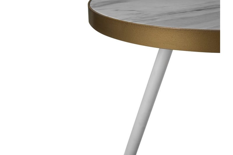 Ramona Sidobord 44 cm - Vit - Möbler - Vardagsrum - Soffbord & vardagsrumsbord - Sidobord & lampbord