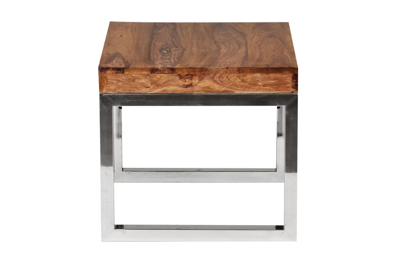 RIOBE Sidobord 45 cm Brun - Möbler - Vardagsrum - Soffbord & vardagsrumsbord - Sidobord & lampbord