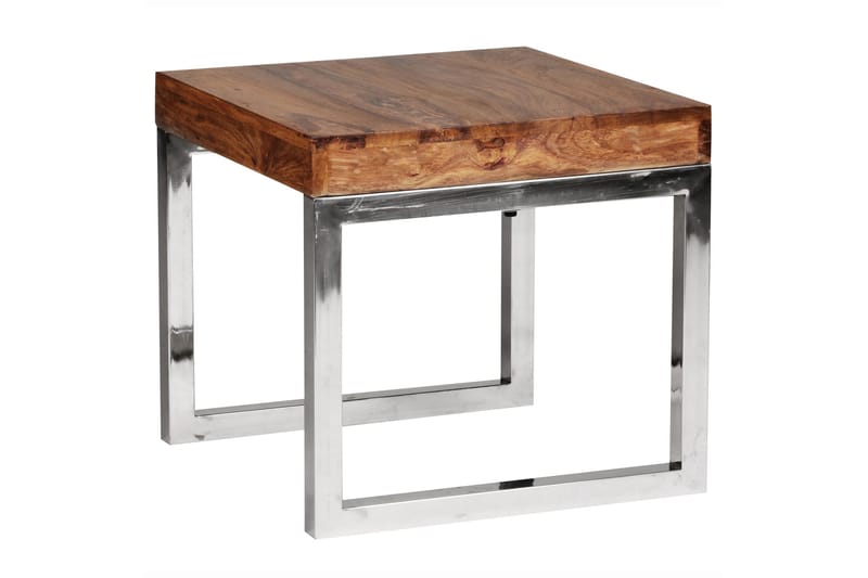 RIOBE Sidobord 45 cm Brun - Möbler - Vardagsrum - Soffbord & vardagsrumsbord - Sidobord & lampbord
