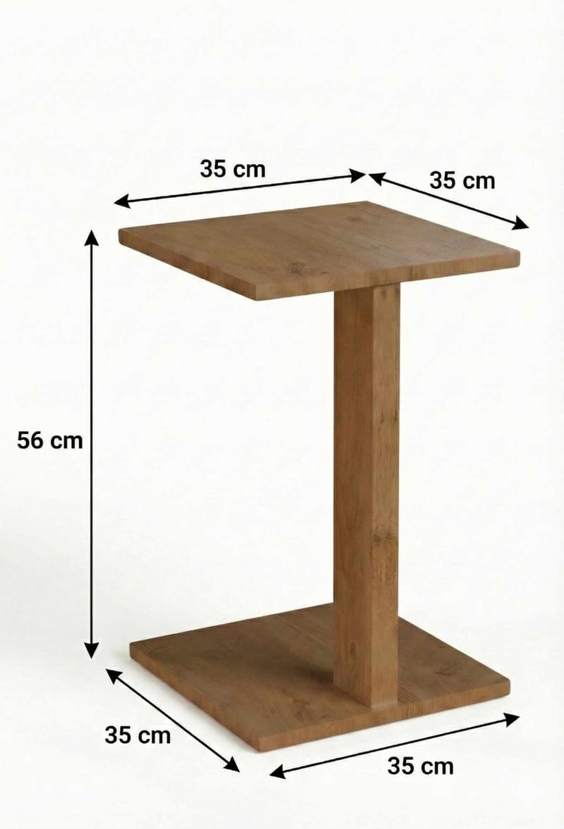 Rumira Sidobord 35 cm - Ek - Möbler - Vardagsrum - Soffbord & vardagsrumsbord - Sidobord & lampbord - Piedestal & pelarbord