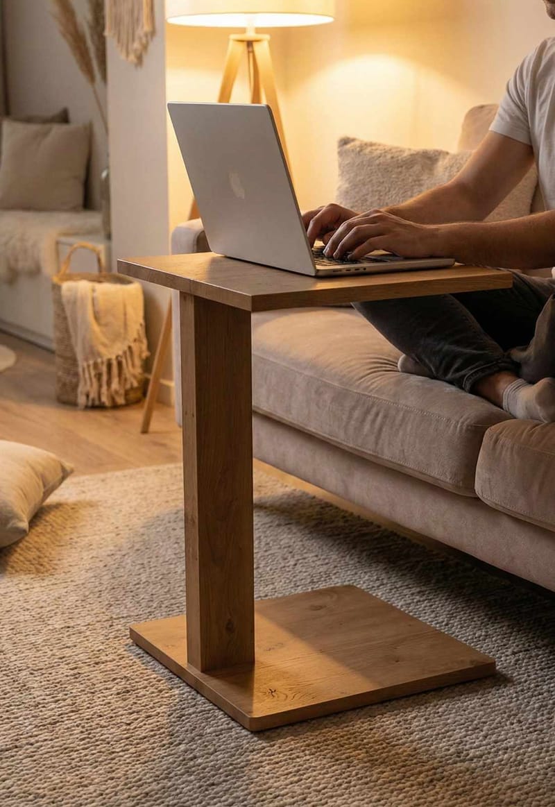 Rumira Sidobord 35 cm - Ek - Möbler - Vardagsrum - Soffbord & vardagsrumsbord - Sidobord & lampbord - Piedestal & pelarbord