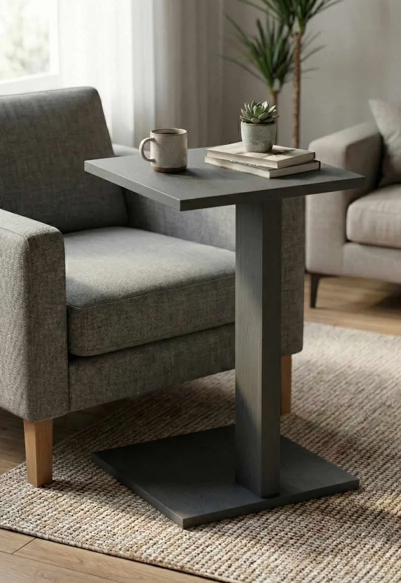 Rumira Sidobord 35 cm - Grå - Möbler - Vardagsrum - Soffbord & vardagsrumsbord - Sidobord & lampbord - Piedestal & pelarbord