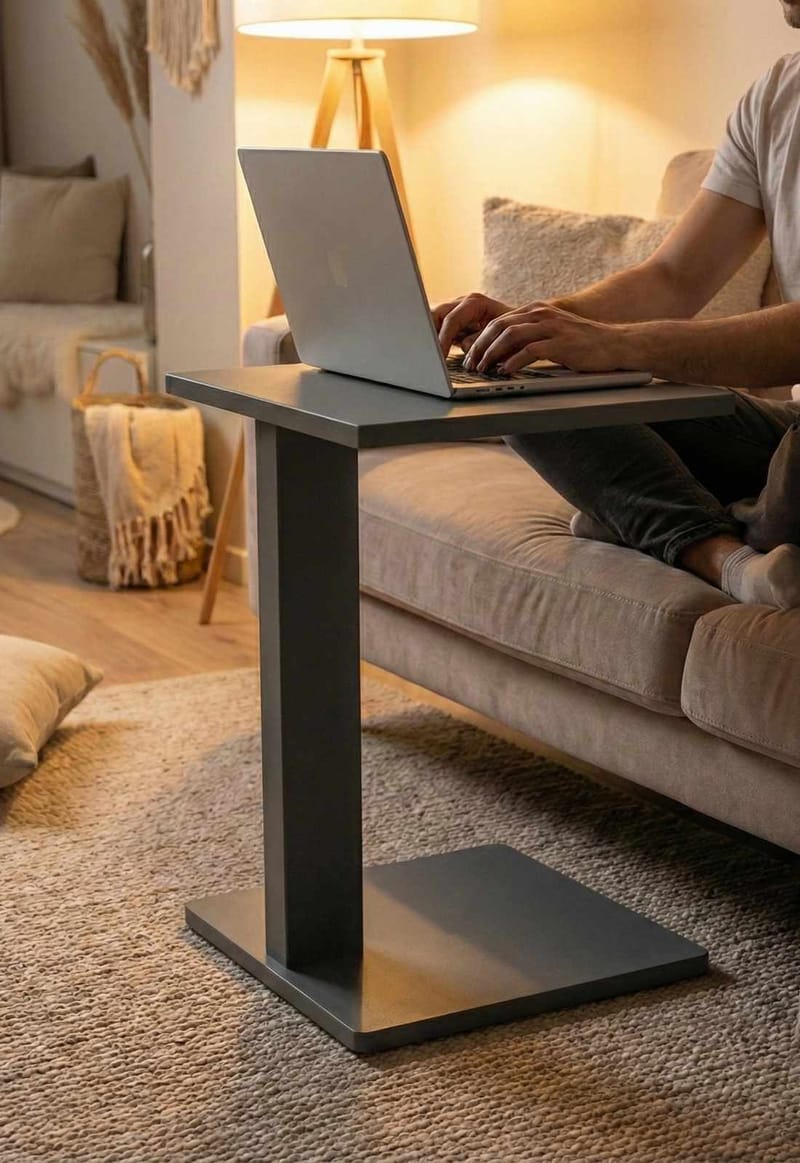 Rumira Sidobord 35 cm - Grå - Möbler - Vardagsrum - Soffbord & vardagsrumsbord - Sidobord & lampbord - Piedestal & pelarbord