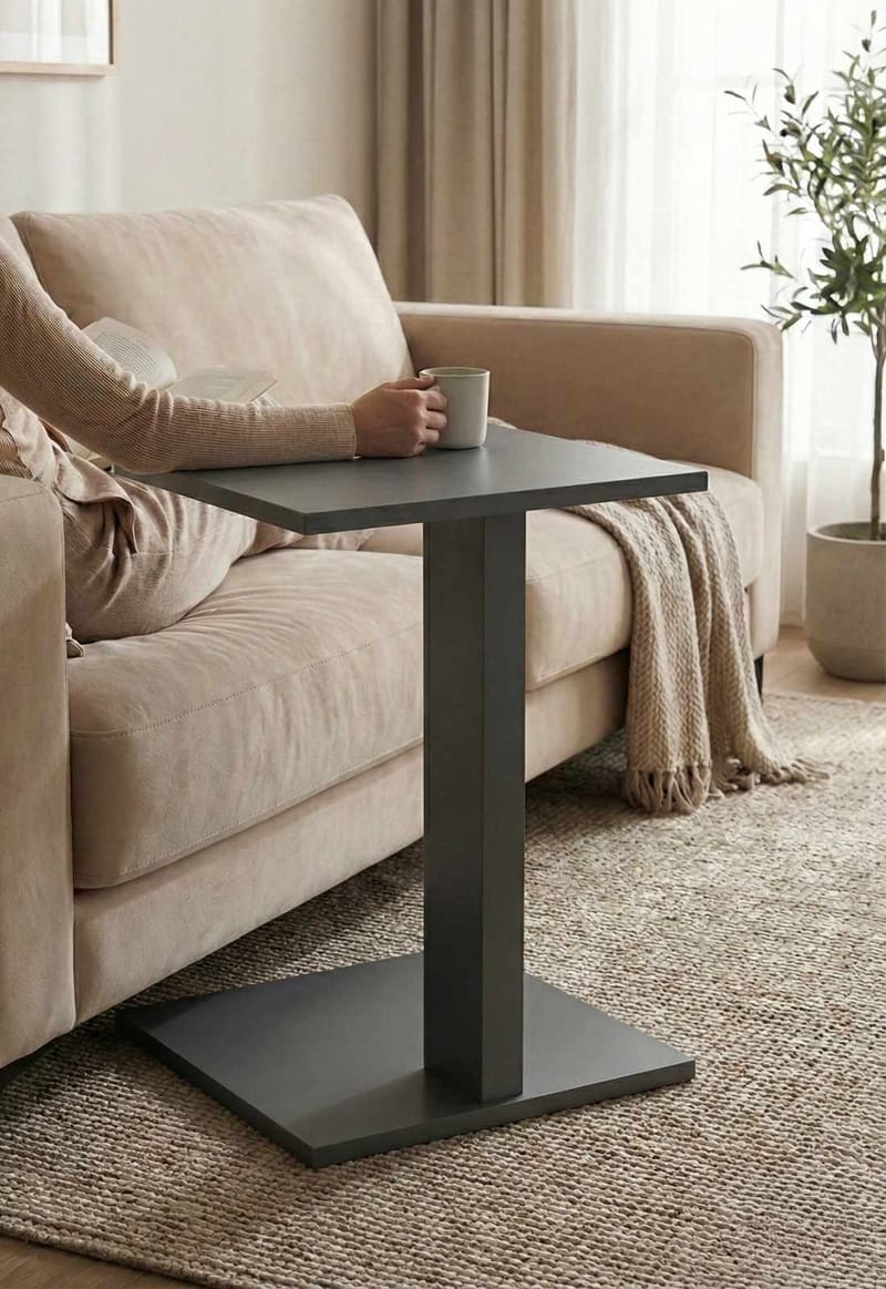 Rumira Sidobord 35 cm - Grå - Möbler - Vardagsrum - Soffbord & vardagsrumsbord - Sidobord & lampbord - Piedestal & pelarbord