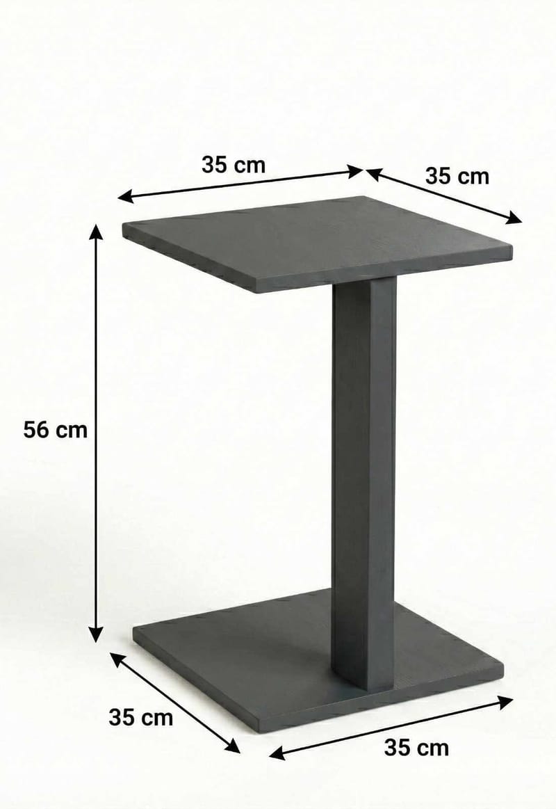 Rumira Sidobord 35 cm - Grå - Möbler - Vardagsrum - Soffbord & vardagsrumsbord - Sidobord & lampbord - Piedestal & pelarbord