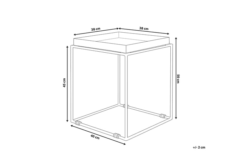 Sa|on Sidobord 40 cm - Vit - Möbler - Vardagsrum - Soffbord & vardagsrumsbord - Sidobord & lampbord