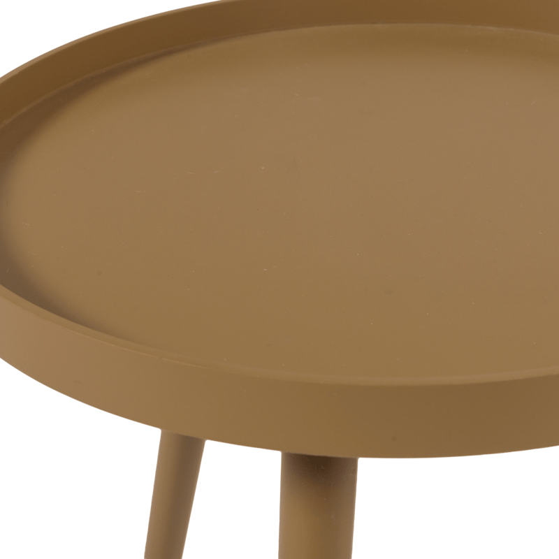 Sidobord Sasha 41 cm Rund - Honungsgul - Möbler - Vardagsrum - Soffbord & vardagsrumsbord - Brickbord