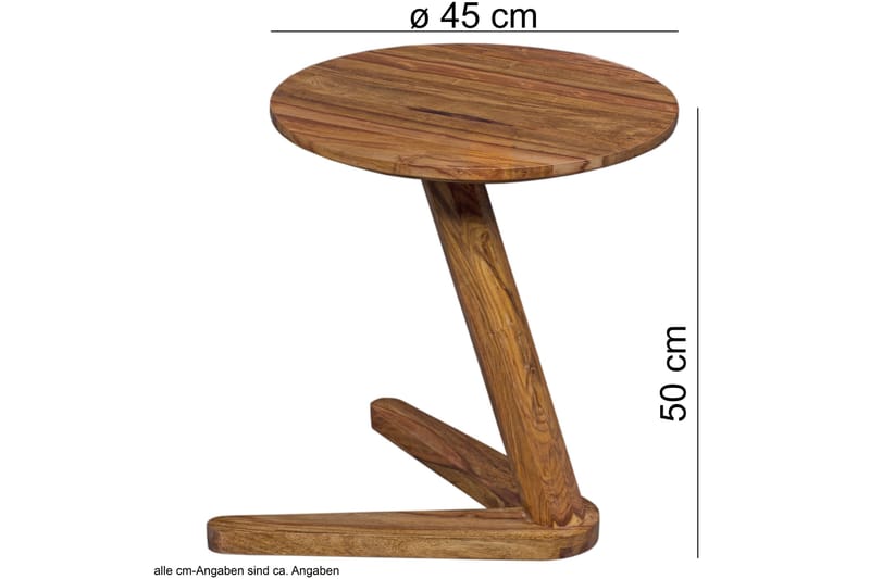 Schulien Sidobord 45 cm - Trä/natur - Möbler - Vardagsrum - Soffbord & vardagsrumsbord - Sidobord & lampbord