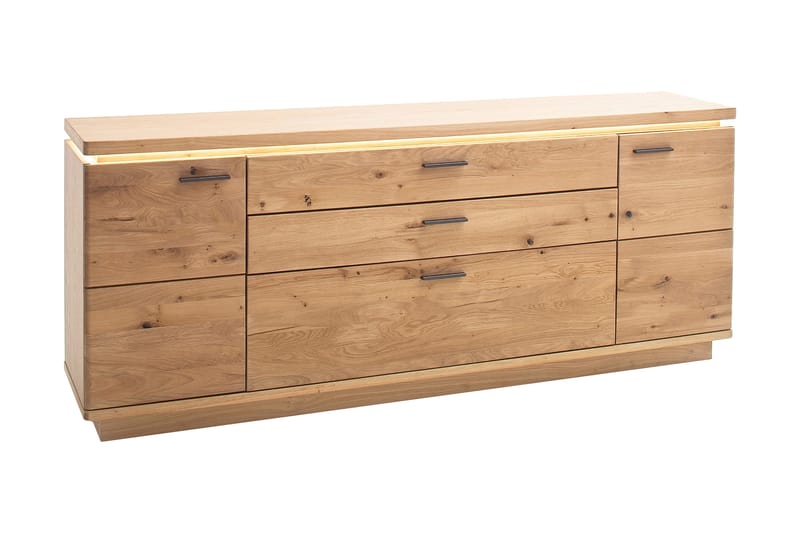 SHENINGTON Sidobord 210 cm Ek - Möbler - Vardagsrum - Soffbord & vardagsrumsbord - Sidobord & lampbord